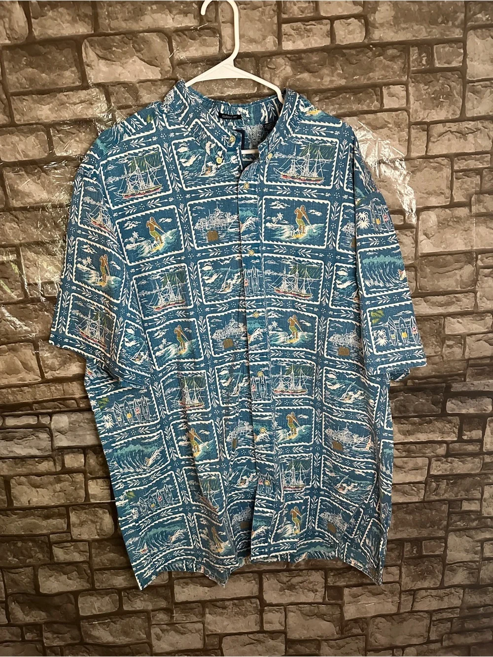 Rare Reyn Spooner Hawaiian Button Up Shirt Size 3XL - Picture 2 of 11